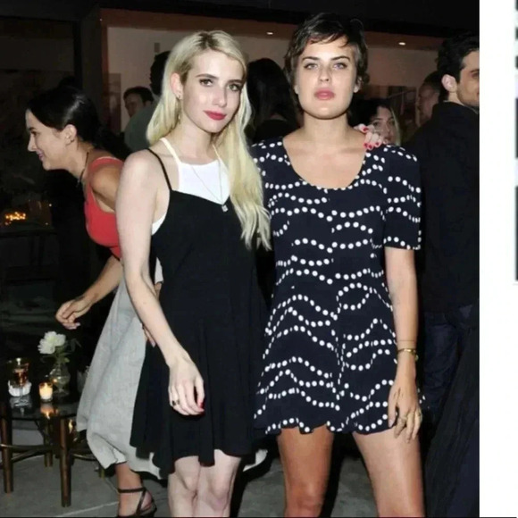 Blue and white patterned Topshop dress - Picture 2 of 5